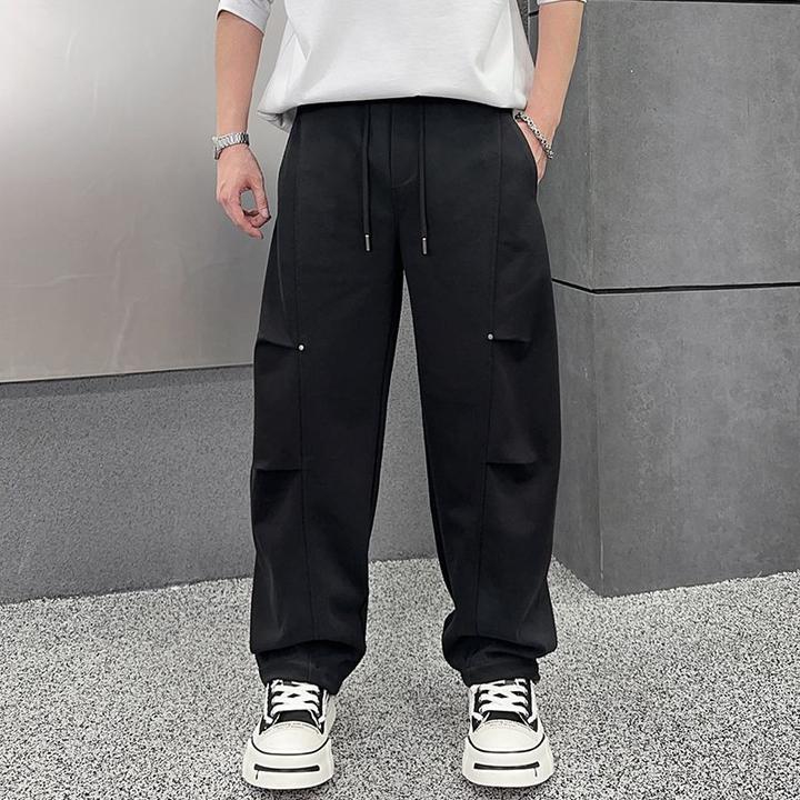 美式休闲工装裤男秋季厚款阔腿运动宽松舒适百搭直筒长裤子休闲裤