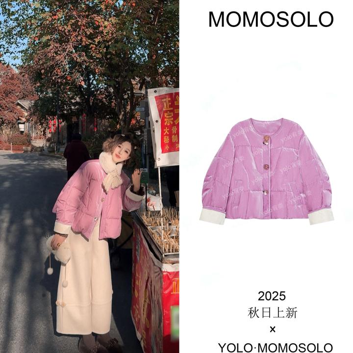 •雪鸢•2025冬金丝绒➕90白鹅定制鎏金人丝金丝绒归背鹅绒服259910