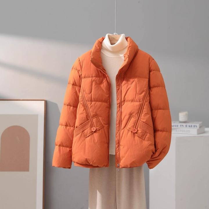 2025白鸭绒羽绒服女短款2025年冬季新款时尚气质小个子显瘦保暖