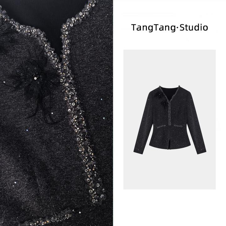 【TangTang·Studio】夜幕流星高级气质显瘦女装上衣-2512165
