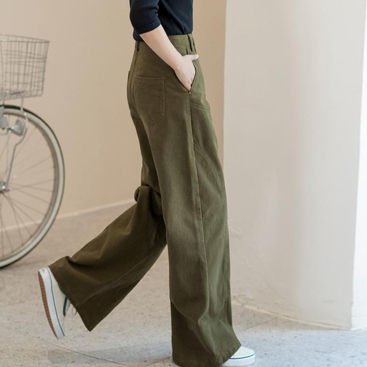 2025秋季新款高腰直筒牛仔裤女休闲显瘦百搭阔腿裤拖地裤工装裤子