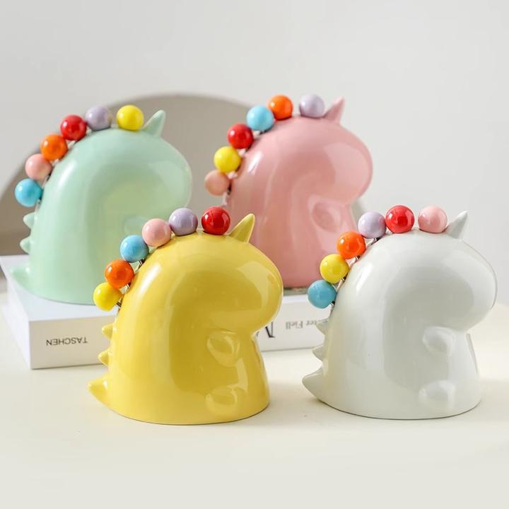 独角兽高级感小叉子家用不锈钢叉水果签收纳罐儿童安全可爱水果叉