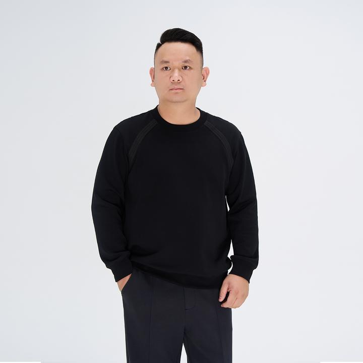 美式重磅卫衣秋季大码男士高级感长袖打底衫百搭圆领休闲上衣9378