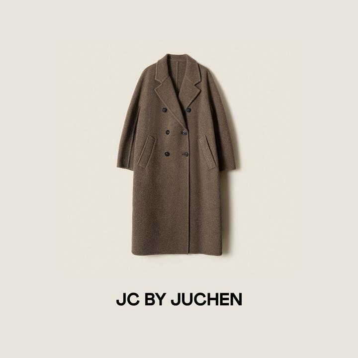 “归元之境”高原绒臻经典双排扣驼绒翻驳领长款大衣FW112002-182