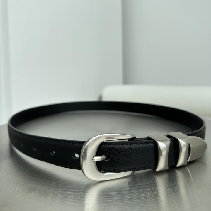 【私人定制】男士时尚简约小众高级感黑色头层牛皮百搭皮带