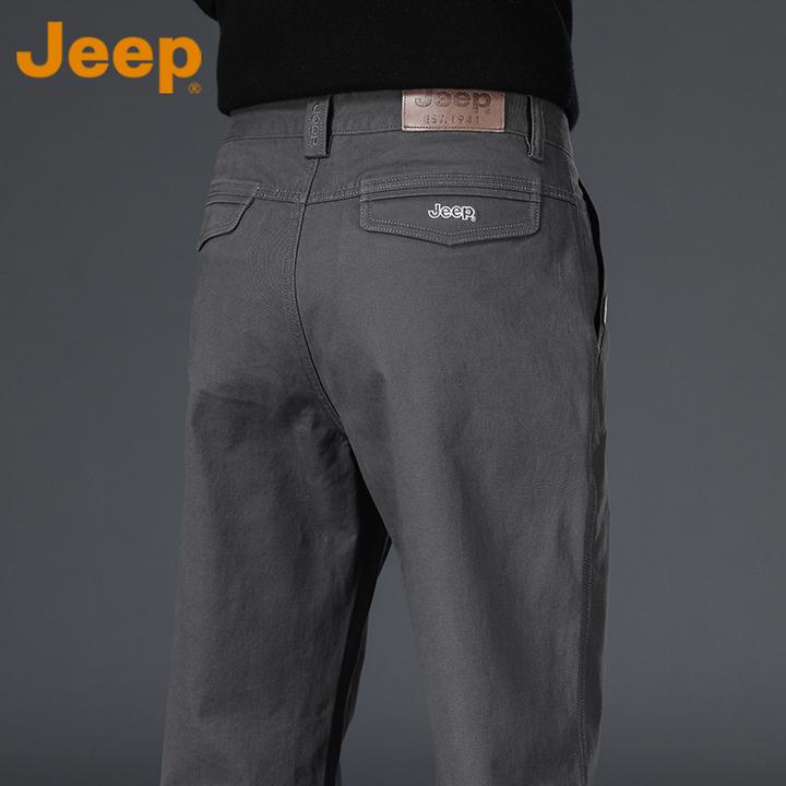 JEEP吉普高端品牌休闲裤男士春秋季2025新款商务西裤男款直筒裤子