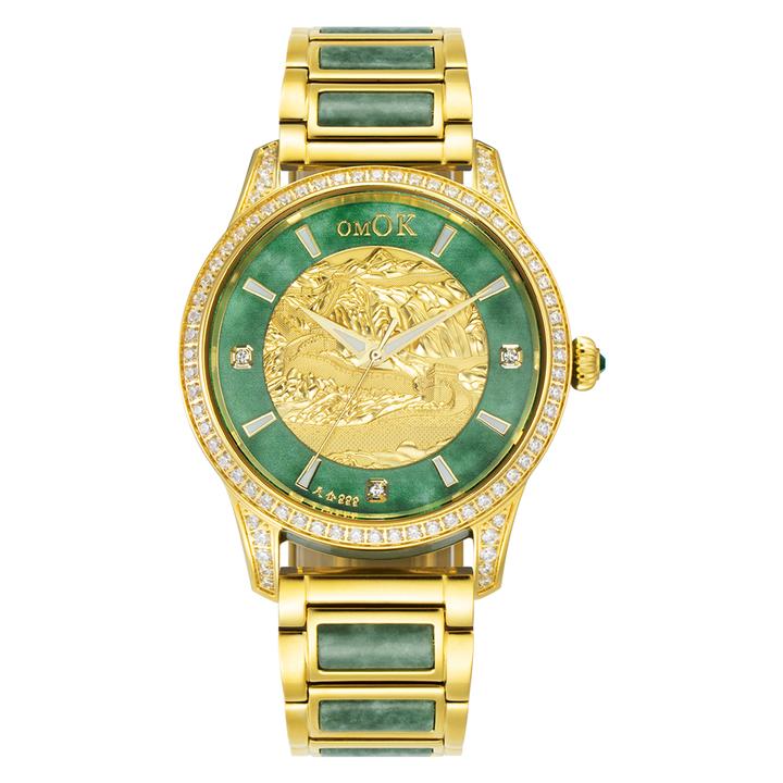 【钱总仓展】omok万里长城江山图/限量888枚翡翠/女士腕表