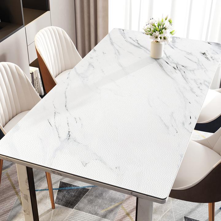 仿大理石餐桌垫防水防油免洗防烫轻奢高级餐桌桌布茶几台布台面垫