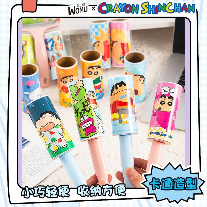 蜡笔小新卡通可撕粘毛器卷纸除尘粘毛滚筒式宠物毛发除毛器粘尘纸