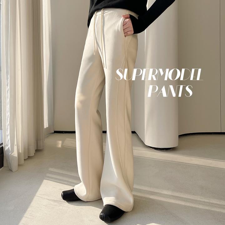 XVRV2025秋冬沐丝绒云感喇叭裤7A抗菌运动加绒显瘦防风超模裤