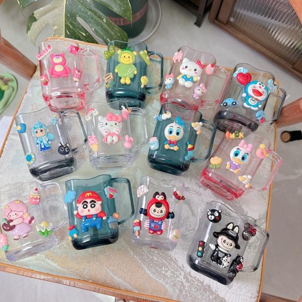 名聚直播专享牙刷杯卡通漱口杯可爱防摔牙具杯裙子情侣刷牙杯