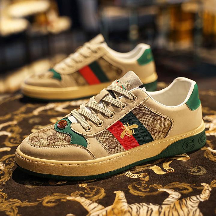 欧洲站小蜜蜂男鞋夏季2025新款轻奢潮牌欧货高端刺绣休闲板鞋帆布