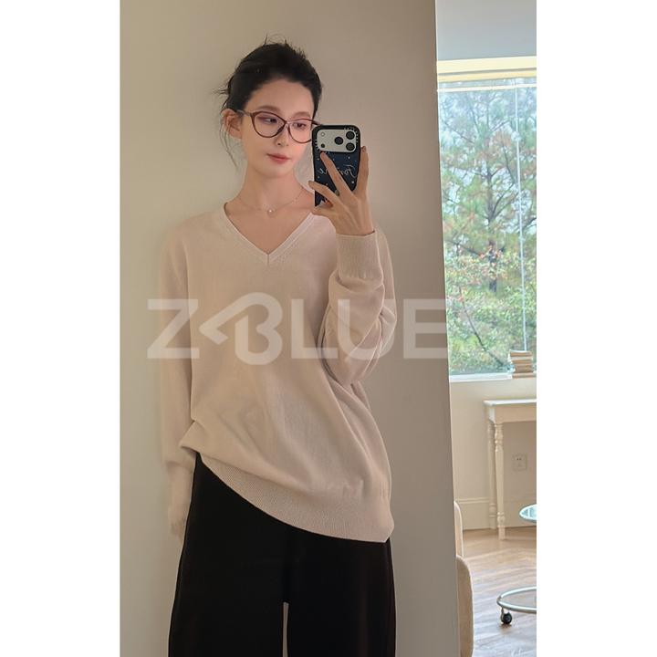 Z.blues【一眼认】秋冬人手一件V领绵羊毛毛衣YZGZ218