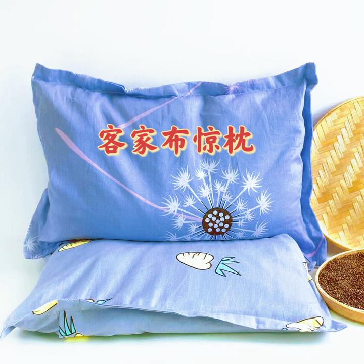布惊籽枕头简约枕套成人布惊仁草木植物枕单人枕套枕