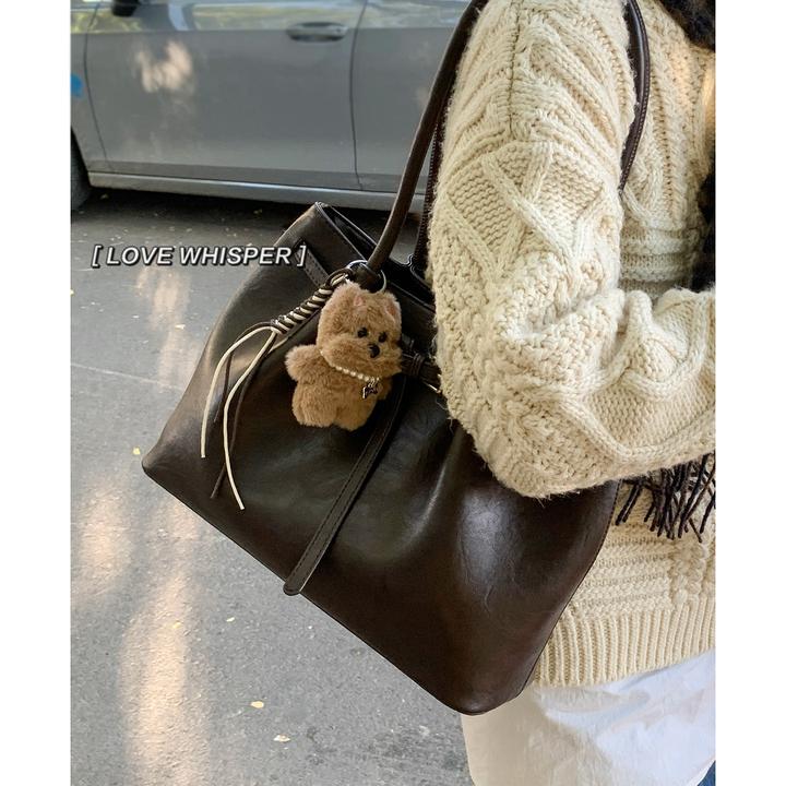 托特包包女款爆款2025新款秋冬复古时尚单肩包大容量百搭通勤包