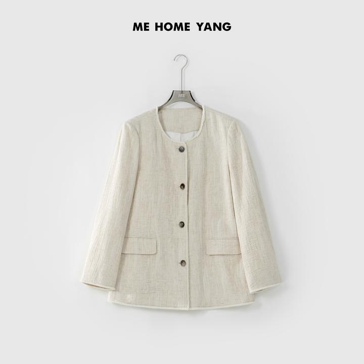 ME【原色亚麻西装】春季女士显瘦休闲百搭时尚西装MEQS0199