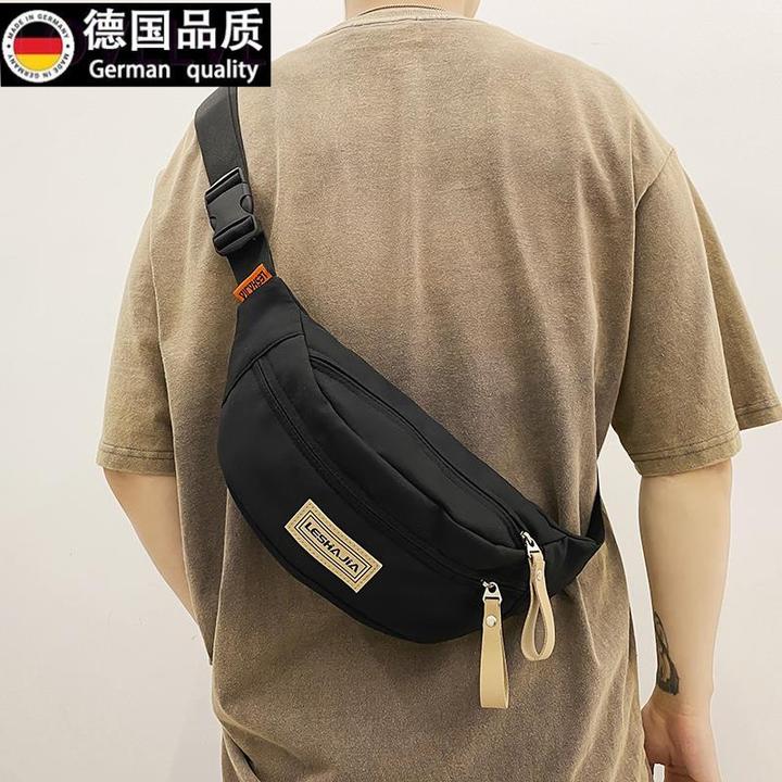 德国胸包男款单肩小背包夏季2025新款休闲斜挎包男士运动腰包男生