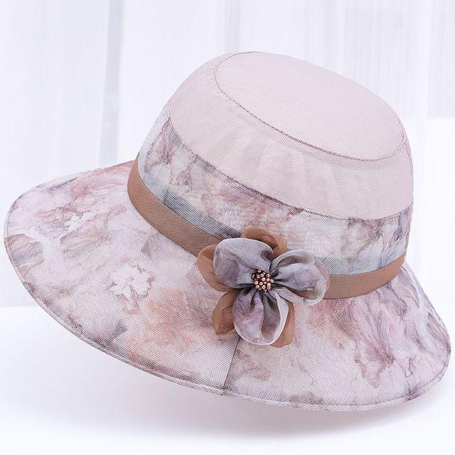 中老年人妈妈帽子女夏天大檐遮阳渔夫帽薄款透气老人奶奶防晒盆帽
