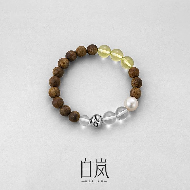 沉香【12月上新】白岚沉香多宝手串珍珠水晶手链女新款饰品SL4190