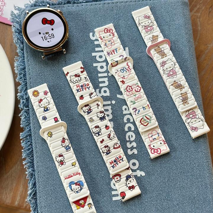 适用华为gt6/5表带gt4/3手表带华为watch5KT猫硅胶gt5pro表带可爱
