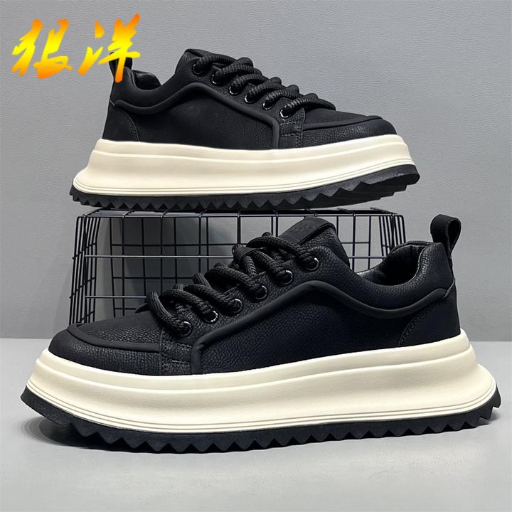 狠洋男鞋2025新款老爹鞋潮流百搭软底运动休闲鞋低帮男士复古板鞋