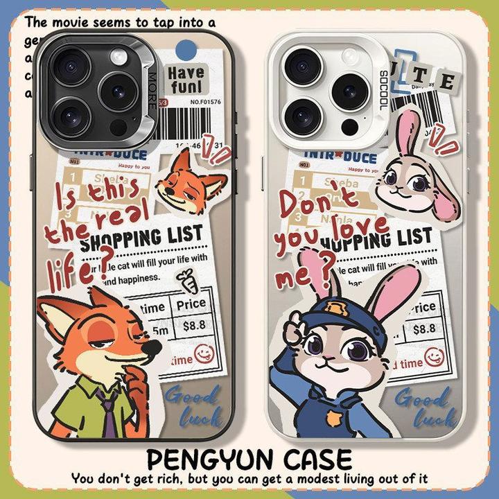 动物城朱迪尼克适用于配件苹果17promax手机壳iPhone情侣硬壳1