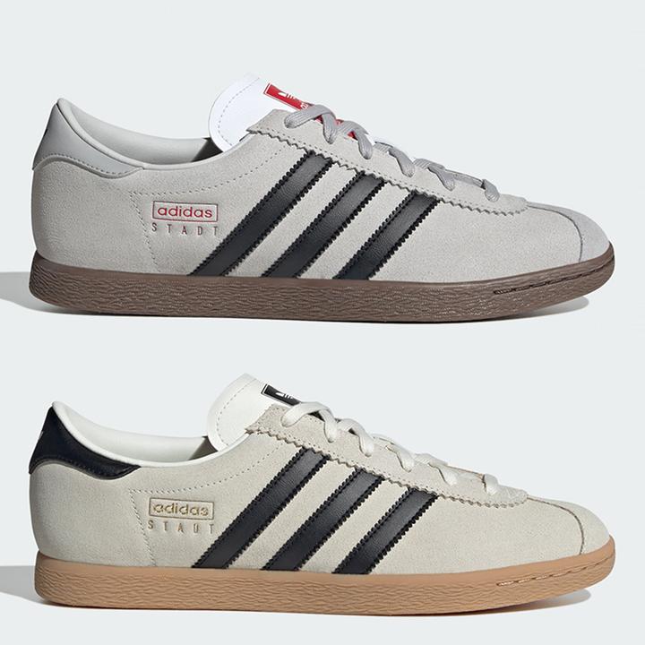 阿迪达斯STADT男女经典薄底耐磨舒适运动休闲板鞋JR6342 JR6343