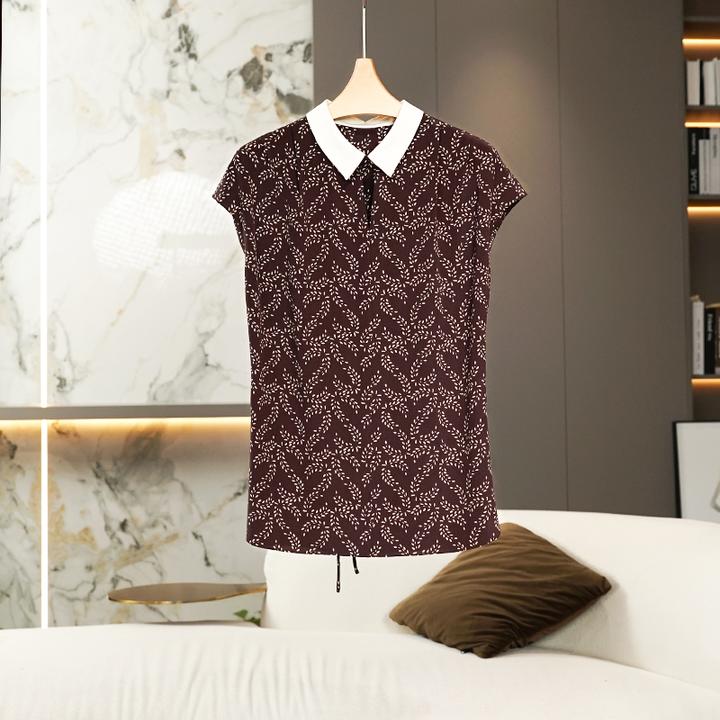 【双绉真丝】印花女士衬衫2026春季新款气质通勤上衣女 L241204582