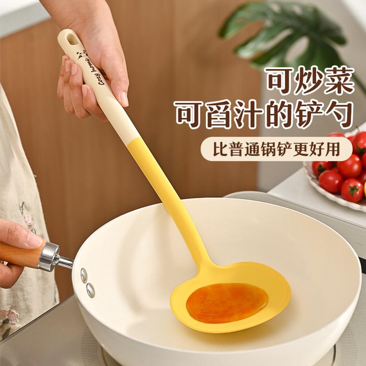 品品优硅胶锅铲不粘锅专用炒菜铲子炒勺食品级耐高温家用蘑菇铲