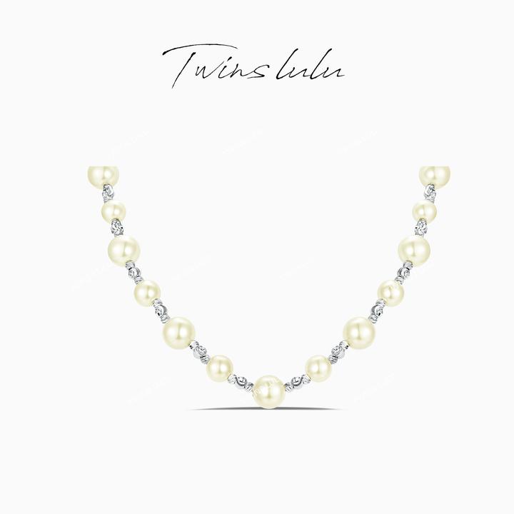 TWINS LULU出游秋上新2025爆款轻奢首饰多戴双扣珠珠项链TSJ9290