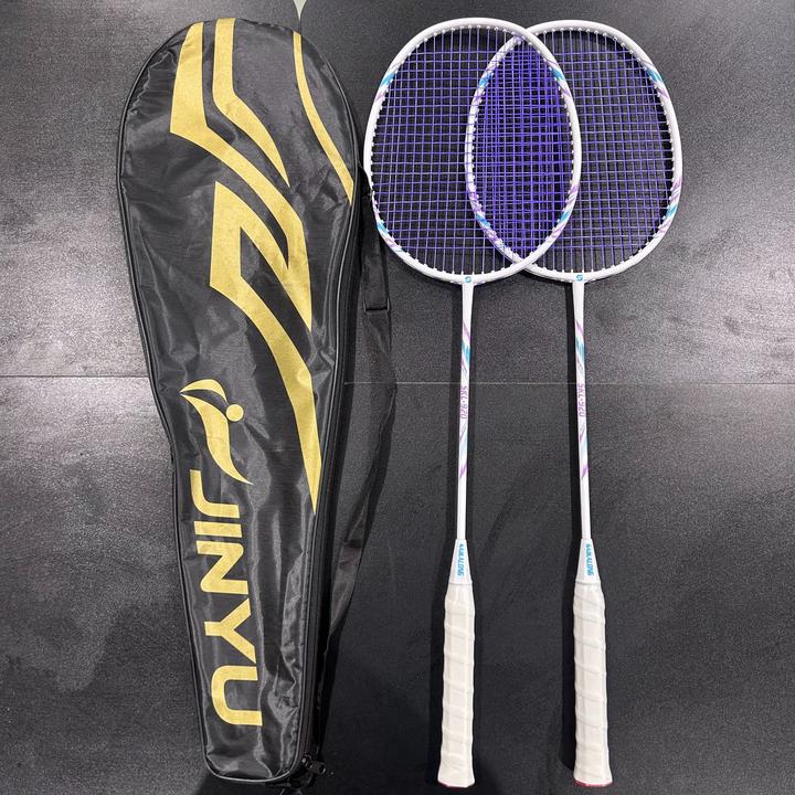 羽毛球拍碳素超轻耐打高弹力新手初学者训练双拍
