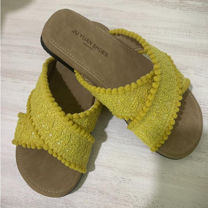 平底舒适夏季百搭女鞋编织极简风时尚休闲