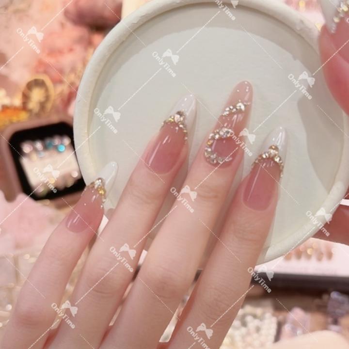 【金蛇来财】法式镶钻立体小蛇穿戴甲轻奢设计款甲片高级感