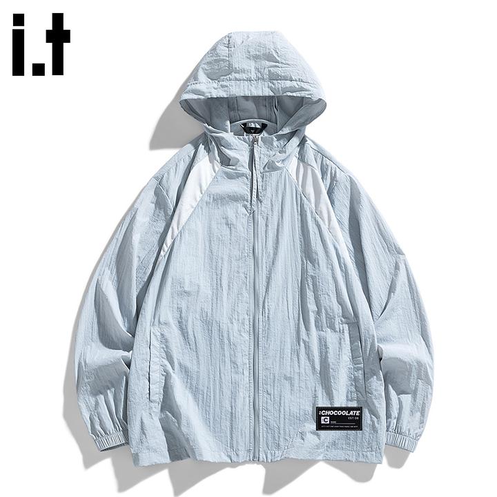 i.t:CHOCOOLATE男款拼接冰丝2025年秋冬新款皮肤衣防紫外线防晒服