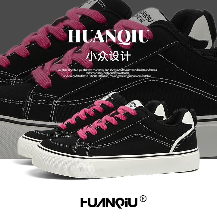 环球厚底增高板鞋男2025新款时尚百搭通勤秋冬休闲运动男鞋帆布鞋