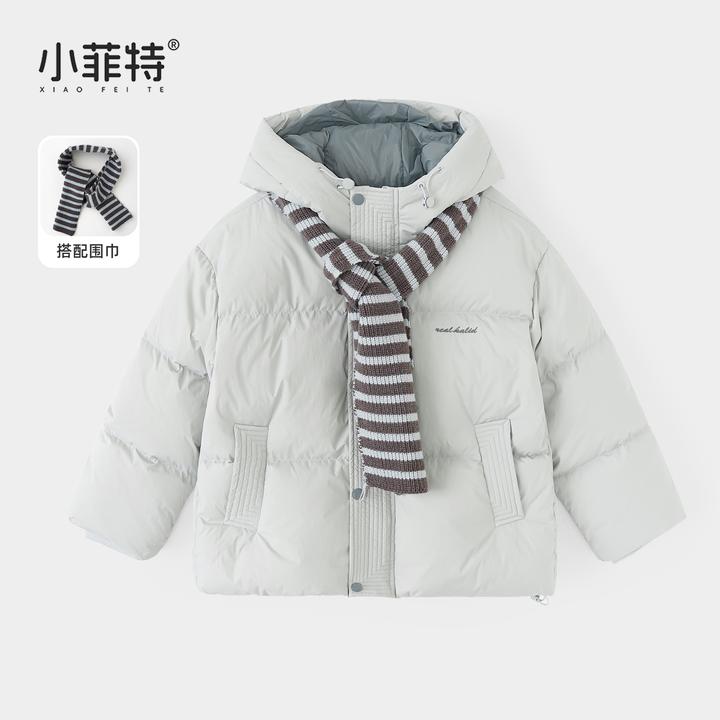 小菲特女童冬加厚连帽外套中大童保暖上衣儿童休闲棉服YNYD57638