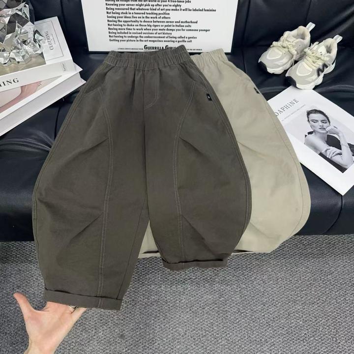 男童休闲裤纯棉宽松长裤洋气男童中大童潮流韩版休闲长裤025