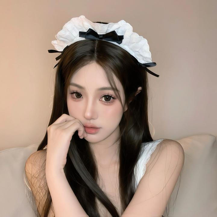 蕾丝蝴蝶结猫耳发箍女仆发饰cosplay可爱兽耳Lolita猫咪头箍头饰