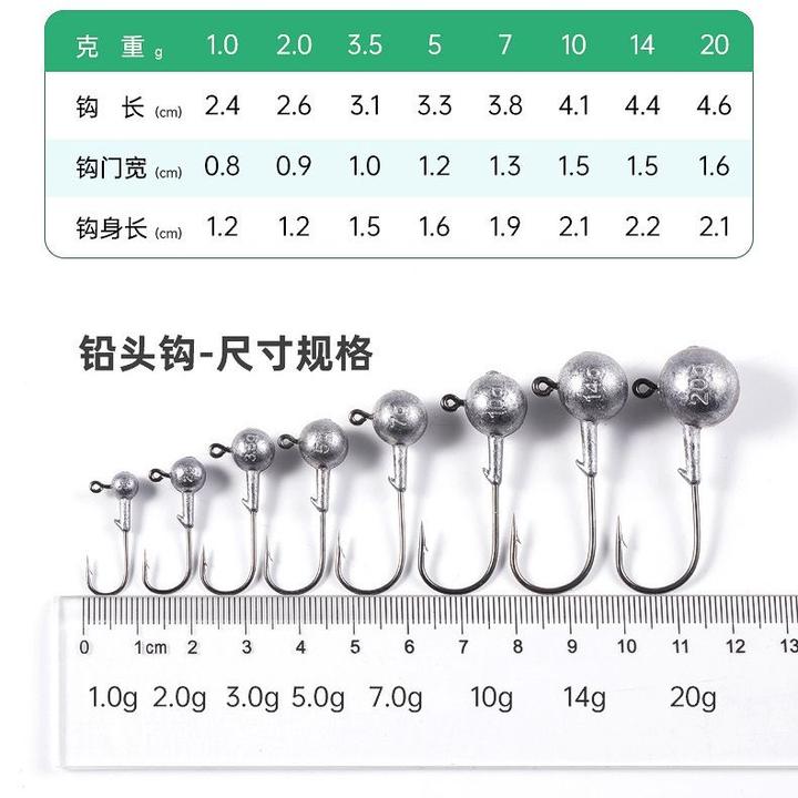 防挂底加强铅头钩路亚假饵T尾软饵钓鲈鱼翘嘴鳜鱼软虫路亚盒套装