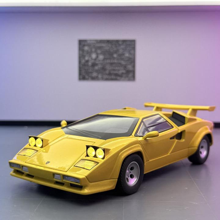 新豪迪车模1:24兰博康嗒什LP500S合金跑车模型摆件声光回力玩具车