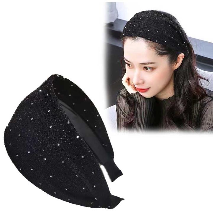 发箍2025新款女日常外戴发捆头饰压发宽边黑色带齿头顶遮白发头箍