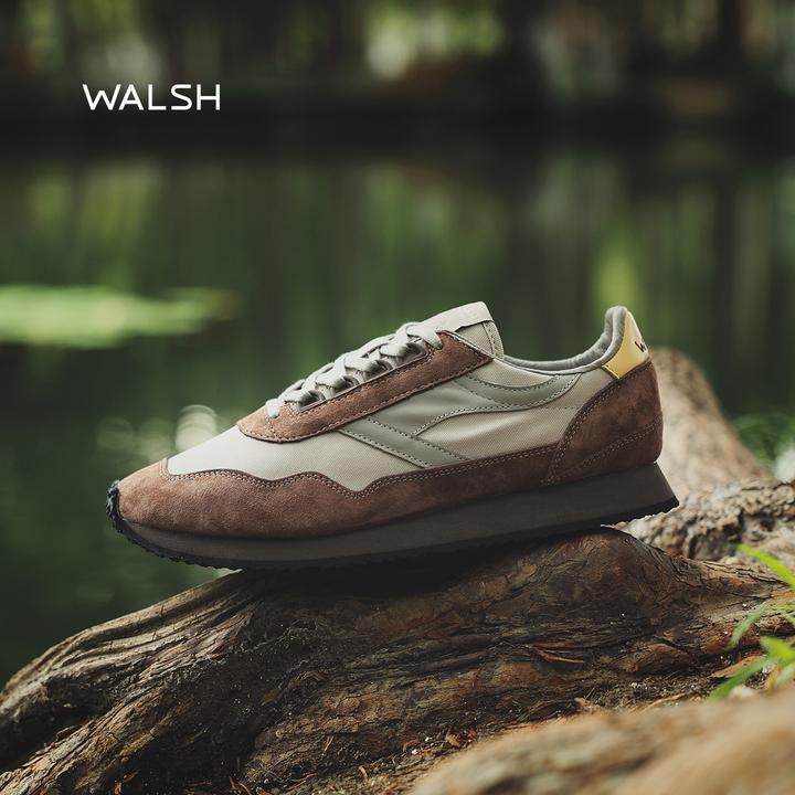 Norman Walsh25年早秋新品ENS系列复古休闲运动慢跑鞋琥珀流光