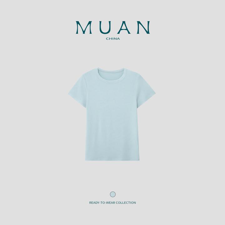 木岸：《果冻T》MUAN定制宽松简约圆领短袖上衣T恤JD-1022