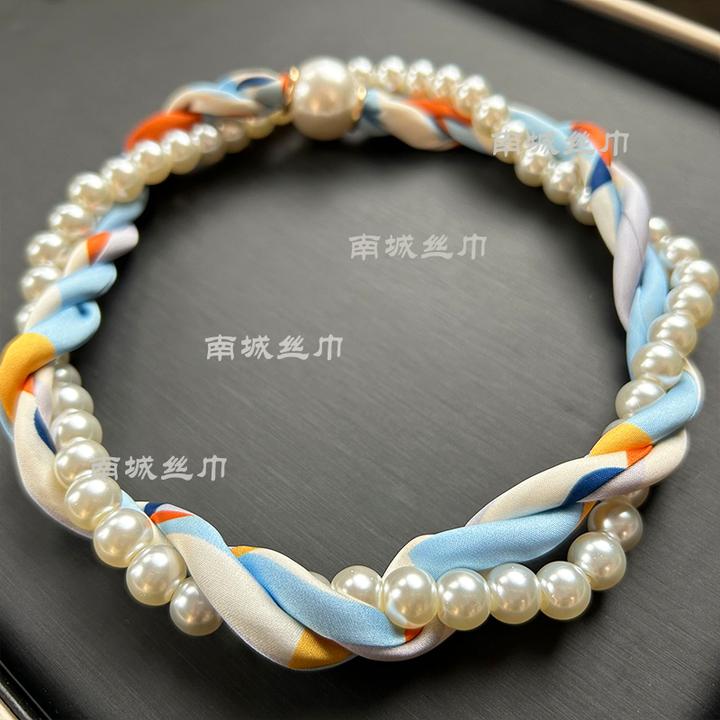 铜合金项链 【麻花链套装】2025定制夏新品旅游配饰懒人丝巾项链