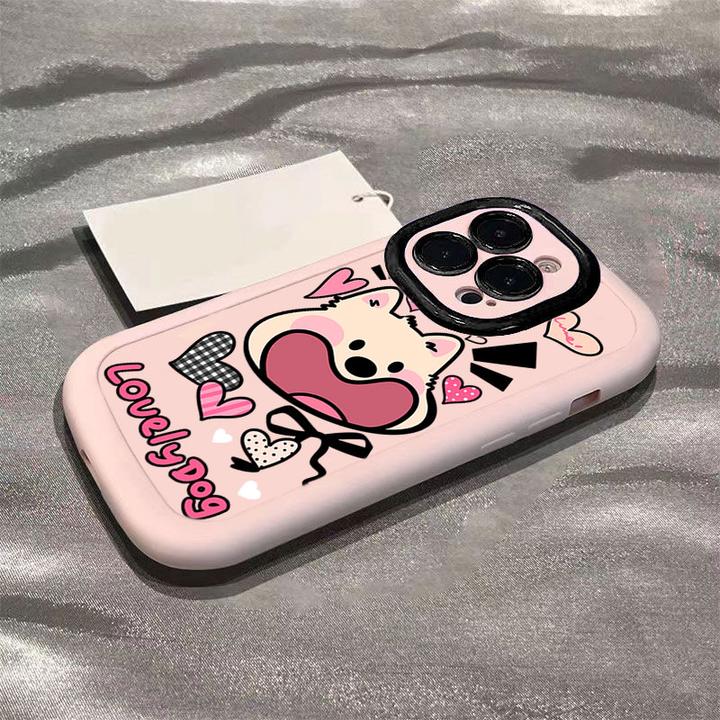大嘴狗狗适用iphone17苹果16promax1514手机壳泡芙131211软硅胶