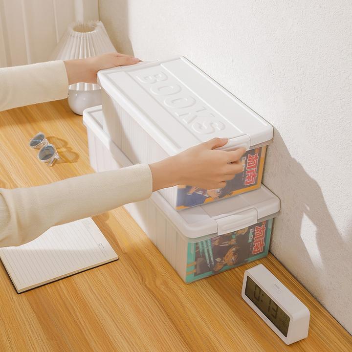 日式漫画书收纳盒CD游戏光盘整理箱DVD碟片专辑PS4长方形储物箱