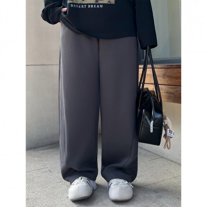 大码女装秋季温婉大气花契200斤胖mm美式质感空气层弯刀裤4953-Q