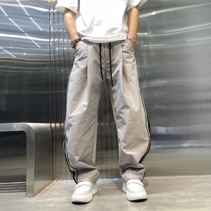 2025秋季新品男士直筒休闲裤时尚潮流宽松百搭痞帅男款休闲长裤