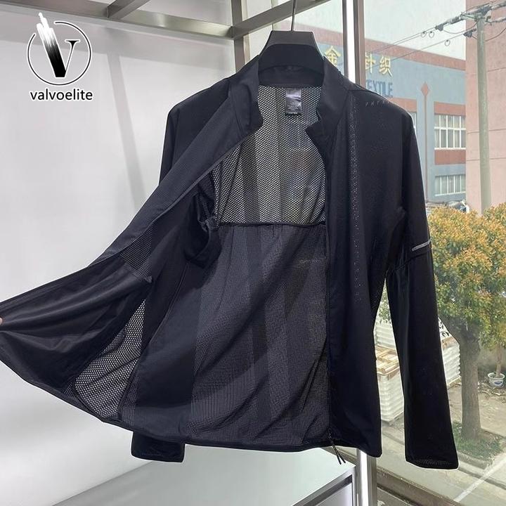 VALVOELITE夏季轻薄速干网眼透气面料防紫外线夹克户外休闲衣男士