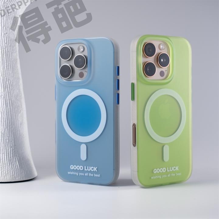 得葩多彩时尚半透苹果16promax磁吸手机壳iphone15软边防摔14/13